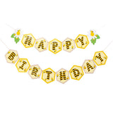 Max Mini Bee Happy Birthday Bunting Banner Birthday Party Decoration Supplies