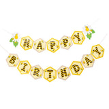 Max Mini Bee Happy Birthday Bunting Banner Birthday Party Decoration Supplies