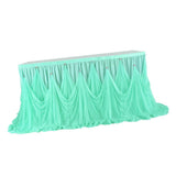 Max Tulle Table Skirt Tableware Cover Baby Shower Wedding Party Decors 275x75cm