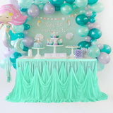 Max Tulle Table Skirt Tableware Cover Baby Shower Wedding Party Decors 275x75cm