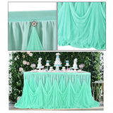 Max Tulle Table Skirt Tableware Cover Baby Shower Wedding Party Decors 275x75cm