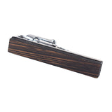 Max Mens Simple Wood Tie Clip Copper Fashion Necktie Clasp Tie Bar Door Frame