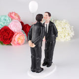 Max Western Wedding Cake Topper with Kissing Gay Couples Figurines Cake Decor