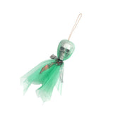 Max 1 Set Halloween Skull Hanging Decorations Haunted House Decor Green