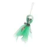 Max 1 Set Halloween Skull Hanging Decorations Haunted House Decor Green