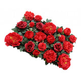 Max Artificial Flower Wall Wedding Venue Flower Pillar Main Road Decor Red