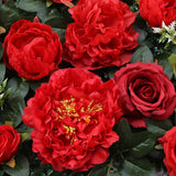 Max Artificial Flower Wall Wedding Venue Flower Pillar Main Road Decor Red