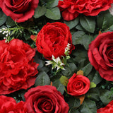 Max Artificial Flower Wall Wedding Venue Flower Pillar Main Road Decor Red