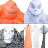 Max Creepy Hanging Ghost Skull Prop Halloween Party Haunted House Decor Black