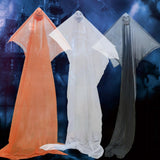 Max Creepy Hanging Ghost Skull Prop Halloween Party Haunted House Decor Black
