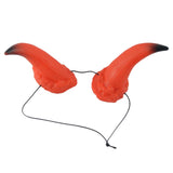 Devil OX Horns Costume Party Hair Cosplay Headband Halloween Hair Headpiece