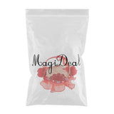 Maxbell Rattan Lace Peal Wedding Basket Flower Crystal Basket Party Decors Red