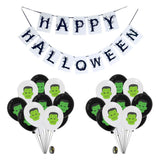 Max Halloween 20x Balloons Banner Set Fun Party Decoration Accessories Ornament