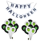 Max Halloween 20x Balloons Banner Set Fun Party Decoration Accessories Ornament