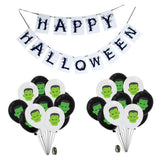 Max Halloween 20x Balloons Banner Set Fun Party Decoration Accessories Ornament