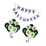Max Halloween 20x Balloons Banner Set Fun Party Decoration Accessories Ornament