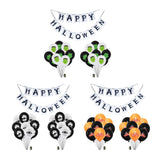 Max Halloween 20x Balloons Banner Set Fun Party Decoration Accessories Ornament