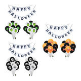 Max Halloween 20x Balloons Banner Set Fun Party Decoration Accessories Ornament