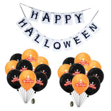 Max 20pcs Latex Balloon Banner Set for Halloween Party Decorations Skeleton