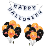 Max 20pcs Latex Balloon Banner Set for Halloween Party Decorations Skeleton