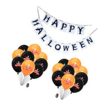Max 20pcs Latex Balloon Banner Set for Halloween Party Decorations Skeleton