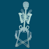 Max Luminous Skull Frame Scary Halloween Prop Party Outdoor Yard Bar Decoration