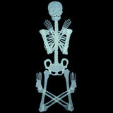 Max Luminous Skull Frame Scary Halloween Prop Party Outdoor Yard Bar Decoration