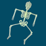 Max Halloween Horror Luminous Skull Frame Prop for House Party Decor 32x6cm