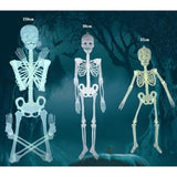 Max Halloween Horror Luminous Skull Frame Prop for House Party Decor 32x6cm