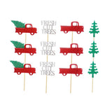 Max 12x Cake Topper Truck Letters Food Pick Cupcake Pick Sticks Birthday Party