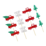 Max 12x Cake Topper Truck Letters Food Pick Cupcake Pick Sticks Birthday Party