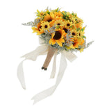 Max Sunflower Bouquet Wedding Bridal Holding Flowers Church Party Office Decor