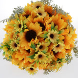 Max Sunflower Bouquet Wedding Bridal Holding Flowers Church Party Office Decor