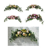 Max Artificial Peony Flower Leaves Door Lintel Wreath Garland Wedding Ornaments
