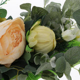 Max Artificial Peony Flower Leaves Door Lintel Wreath Garland Wedding Ornaments