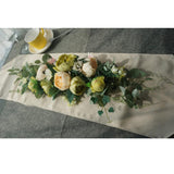 Max Artificial Peony Flower Leaves Door Lintel Wreath Garland Wedding Ornaments