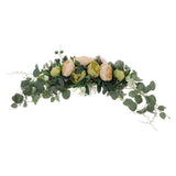 Max Artificial Peony Flower Leaves Door Lintel Wreath Garland Wedding Ornaments