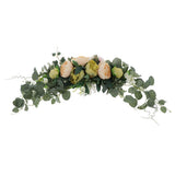 Max Artificial Peony Flower Leaves Door Lintel Wreath Garland Wedding Ornaments