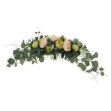Max Artificial Peony Flower Leaves Door Lintel Wreath Garland Wedding Ornaments