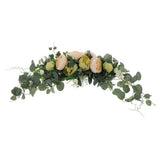 Max Artificial Peony Flower Leaves Door Lintel Wreath Garland Wedding Ornaments