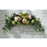 Max Artificial Peony Flower Leaves Door Lintel Wreath Garland Wedding Ornaments