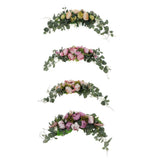 Max Artificial Peony Flower Leaves Door Lintel Wreath Garland Wedding Ornaments