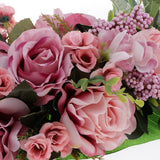 Max Artificial Flower Door Lintel Wreath Garland Window Door Decor Pink