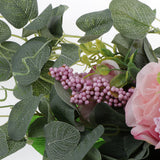 Max Artificial Flower Door Lintel Wreath Garland Window Door Decor Pink