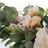 Max Artificial Flower Door Lintel Wreath Garland Window Door Decor Champagne