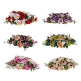 Max Fake Flower Wedding Arrangement Bouquets Home Table Centerpieces Red