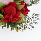 Max Fake Flower Wedding Arrangement Bouquets Home Table Centerpieces Red