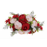 Max Fake Flower Wedding Arrangement Bouquets Home Table Centerpieces Red