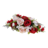 Max Fake Flower Wedding Arrangement Bouquets Home Table Centerpieces Red