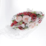 Max Fake Flower Wedding Arrangement Bouquets Home Table Centerpieces Red